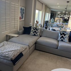 Custom Chaise Sectional For sale 