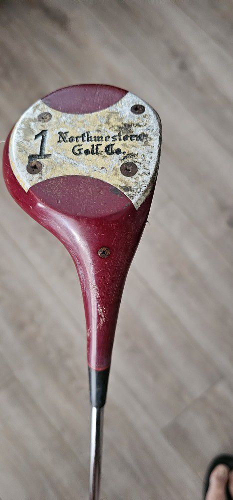 Northwestern Golf Company Pro Bilt 1 Wood VINTAGE Herman Keiser AUTOGRAPH Club Golf Pride Fine Line Grip
