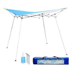 Blue & Silver Eight Foot Square Shade Cover