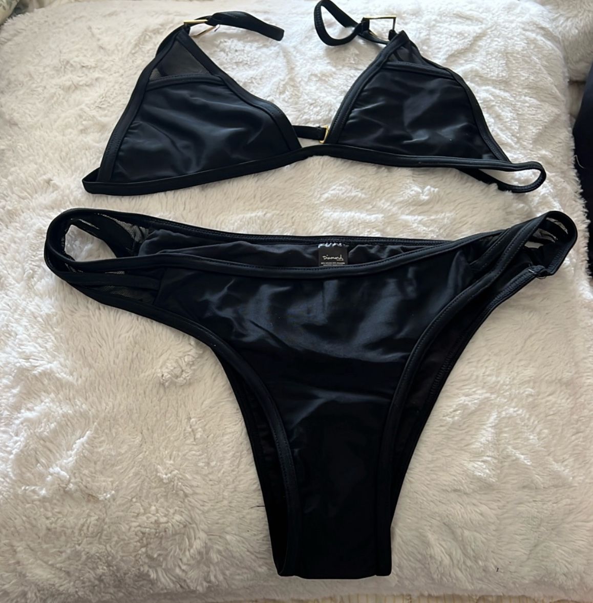 New Diamond Supply Co. Diamond life Bikini 2 piece black Women