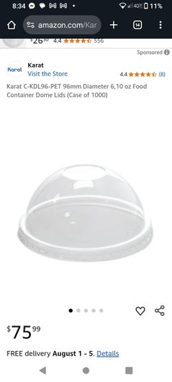 Clear Dome Lids 
