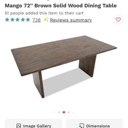 Mango Wood Table 