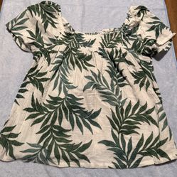 White/green Floral Set