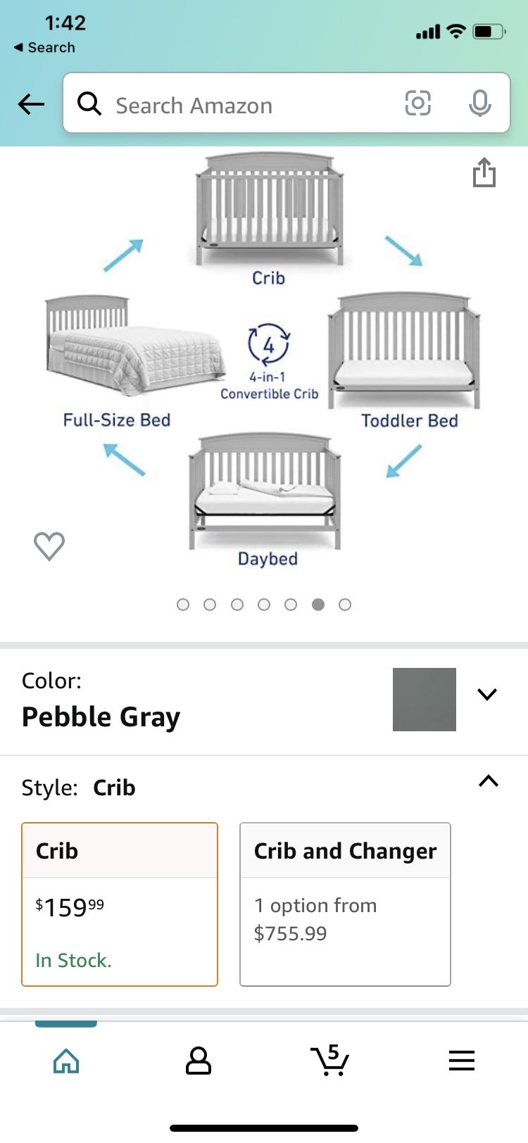 Graco 4 In 1 Convertible Crib
