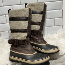 SOREL Helen of Tundra Snow Winter Shearling Sherpa Waterproof Women Boots 10