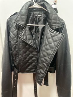 Faux leather jacket