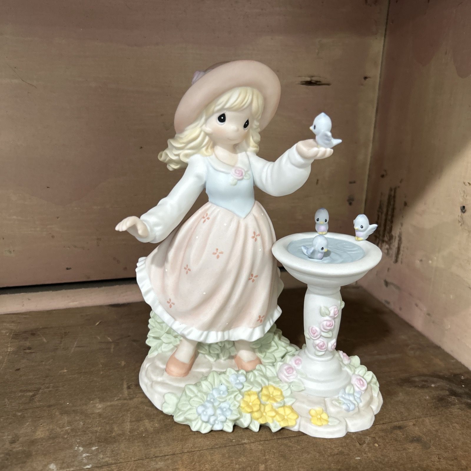 Precious Moments figurine titled "Simple Pleasures are Life's True Treasures