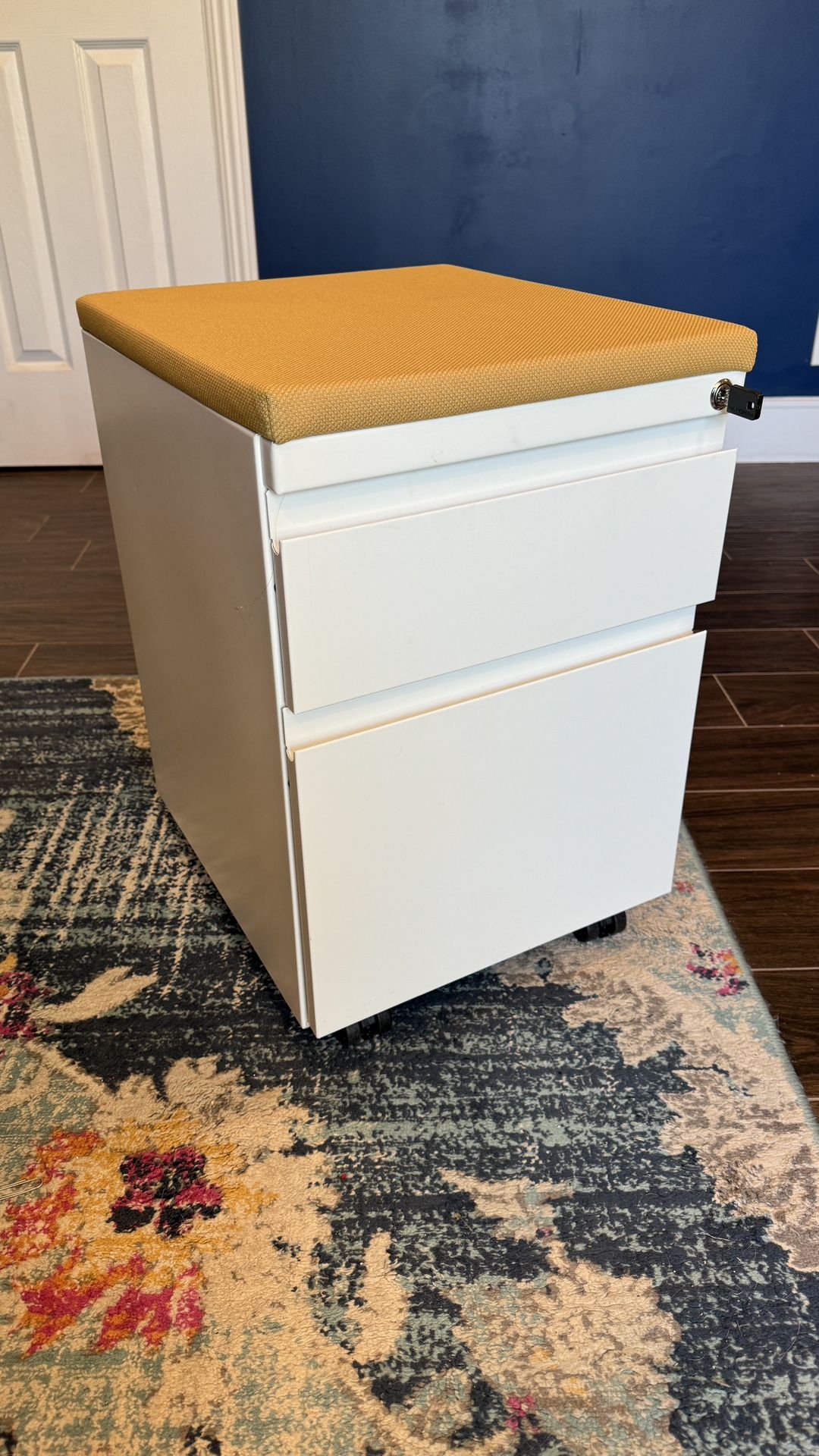 2 Drawer Metal Filing Cabinet 