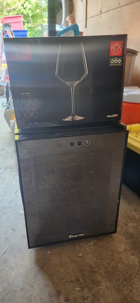 New Wine Cooler And Glasses