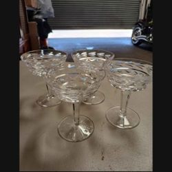 Vintage Crystal Glasses (4)
