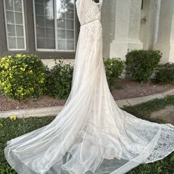 Blush Hayley Paige Dawson 1803 Ivory Wedding Dress