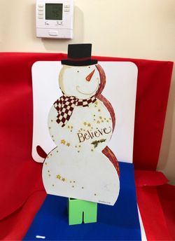 •••Believe Christmas Snowman 500pcs Die Cut Puzzle Lang Co artwork ORIGINAL••