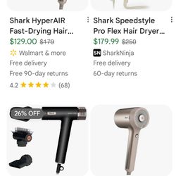 Shark Hair Dryer - Like New - Selling Cheap