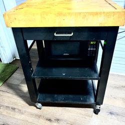 Butcher Block Kitchen Island 