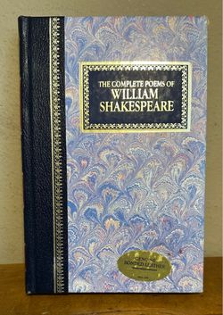 The Complete Poems of William Shakespeare Leather Bonded Book Chatham River Press