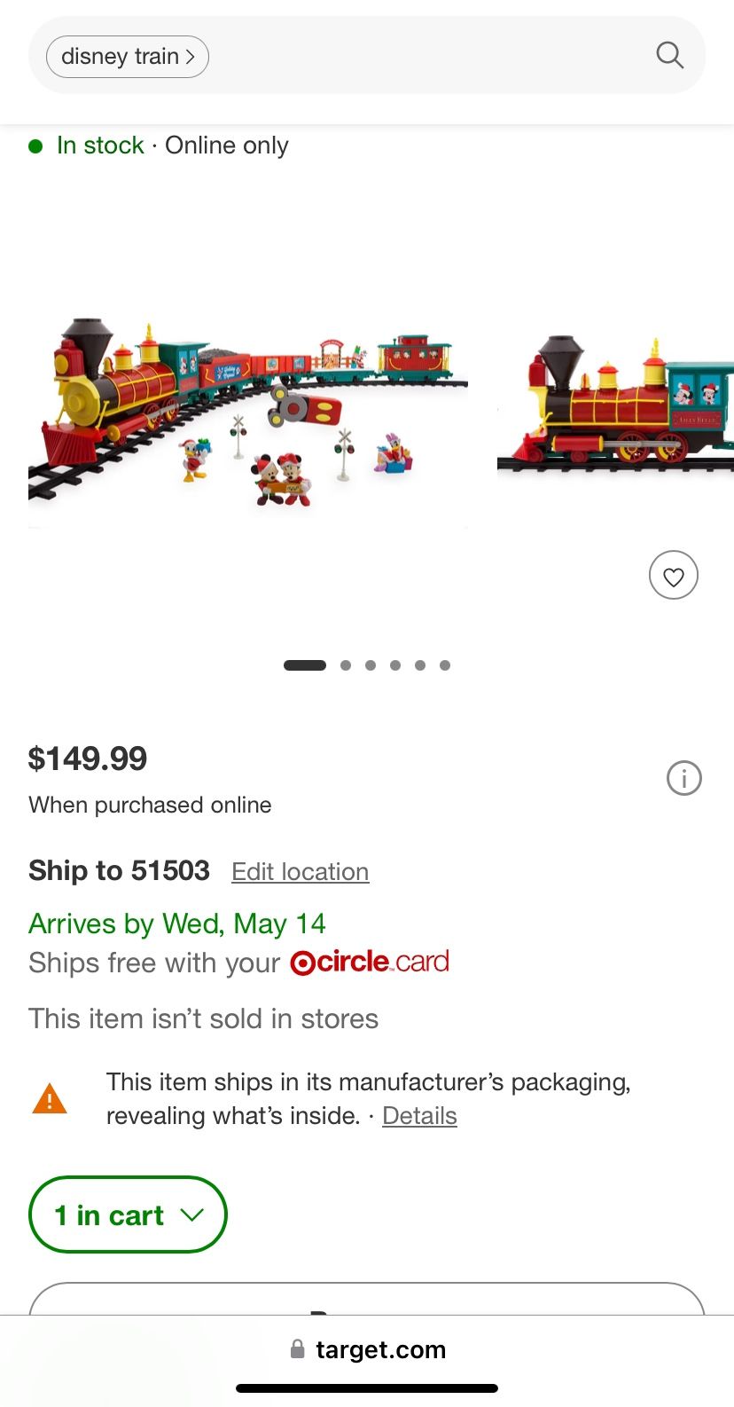 Mickey Holiday Train