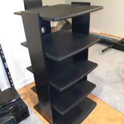 Multi Shelf TV Stand Black