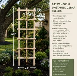 Cedar Garden trellis 5ft