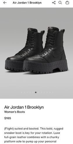 Air Jordan 1 Brooklyn Nike Women's Boots Size 7
