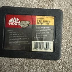 Mac Tools Oil Filter Socket Set Like New 