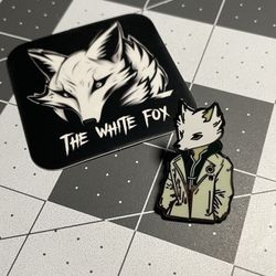 Clever Fox Enamel Pin 