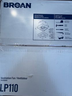 Broan LP110 Ventilation Fan