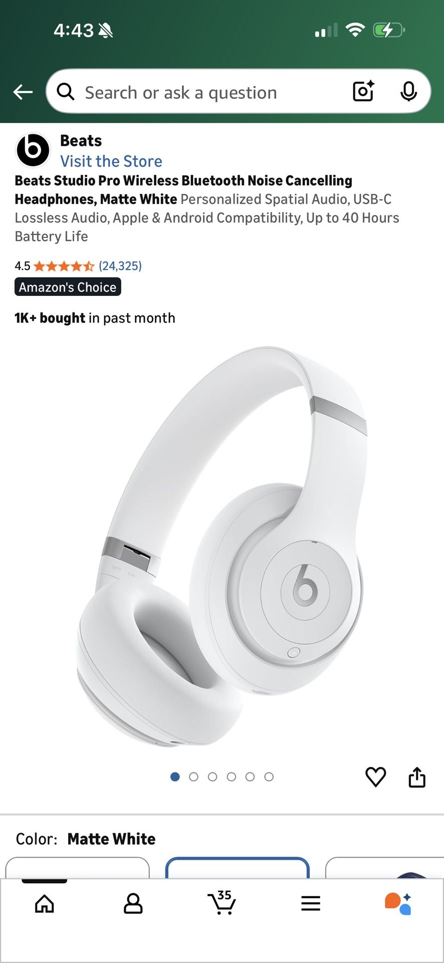 Beats Studio Pro Matte White