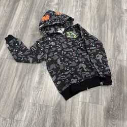 Bape Hoodie Zip Up Size Medium 