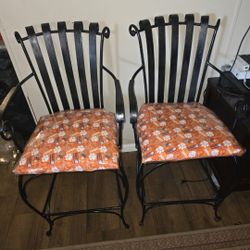 REAL Wrought Iron Refurbished Chairs