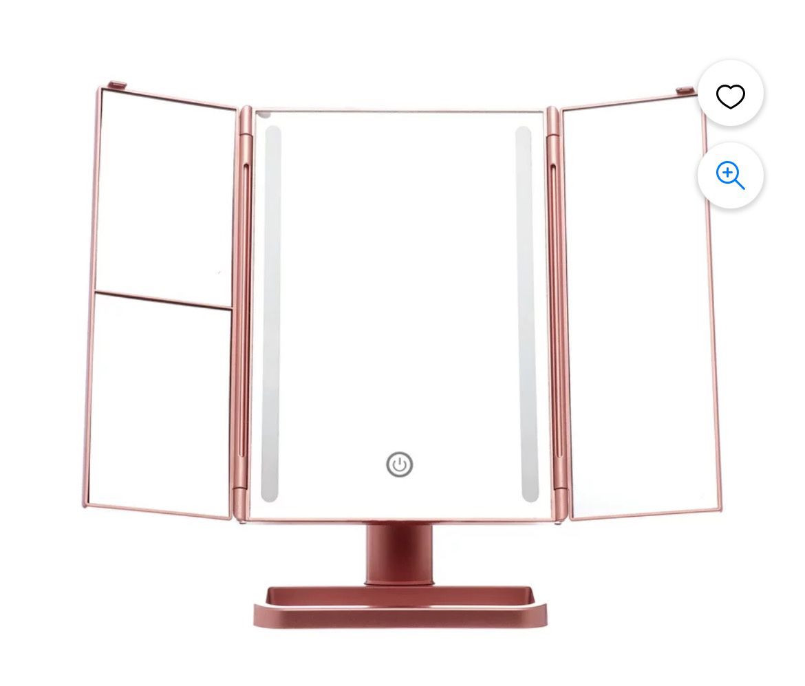 LED Trifold Makeup Mirror