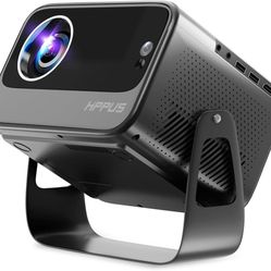 Smart Projector with WiFi and Bluetooth,Built-in Apps Auto Focus & Keystone,1080P Full HD,Ceiling Movie Outdoor Projector Compatible with TV Stick Sma
