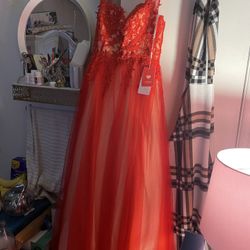 Red  Dress( Can Use As Wed Dress