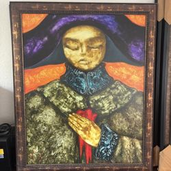 Luigi Jimenez Original Painting Dominican Artist Framed Contemporary Modern Portrait Art