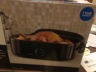 Roaster. Oven. Packed. Never. Open
