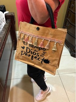 Handcrafted Mexican Jute Tote Bag