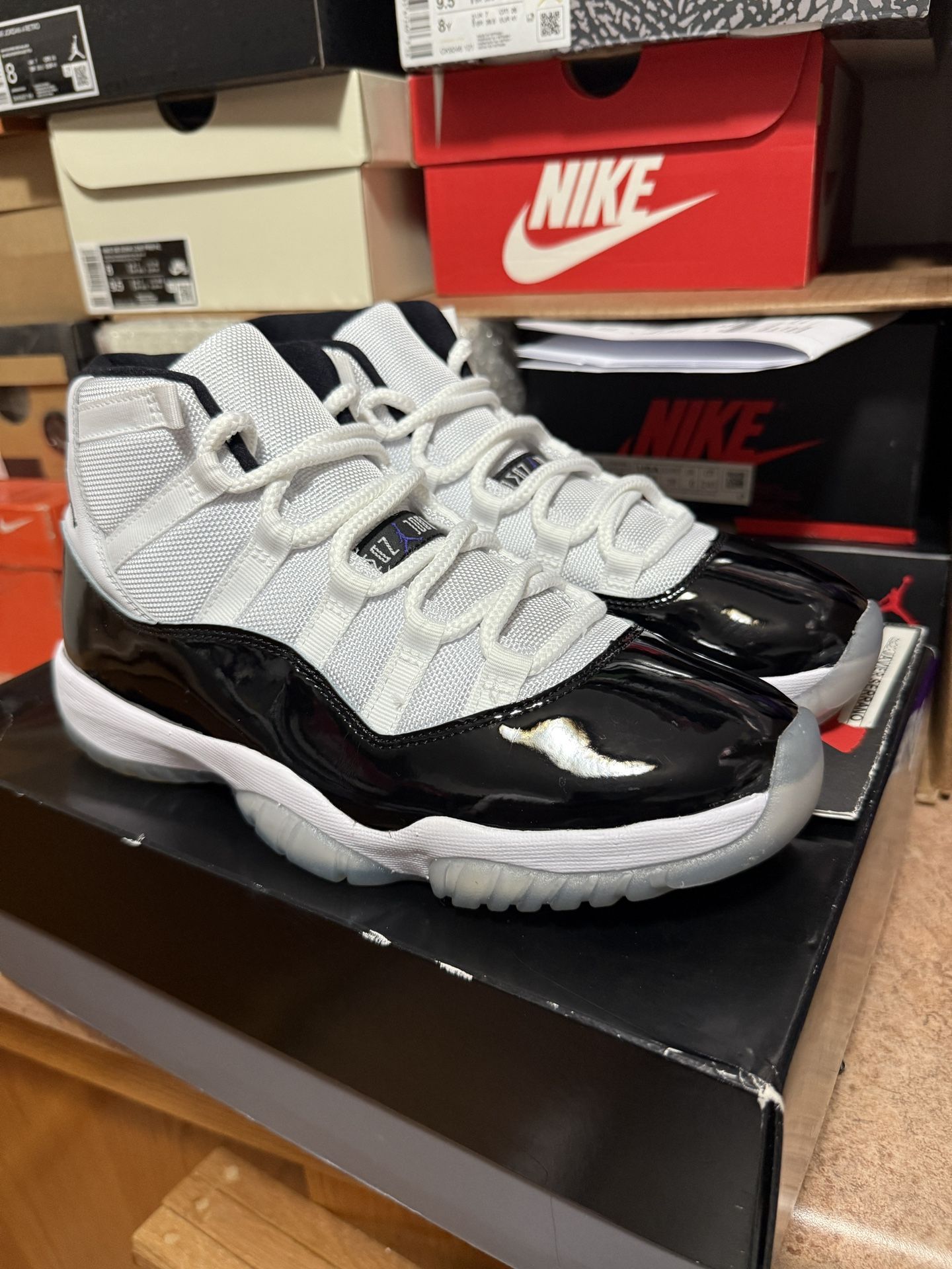 NIKE AIR JORDAN 11 CONCORD Sz 8 WORN 1x