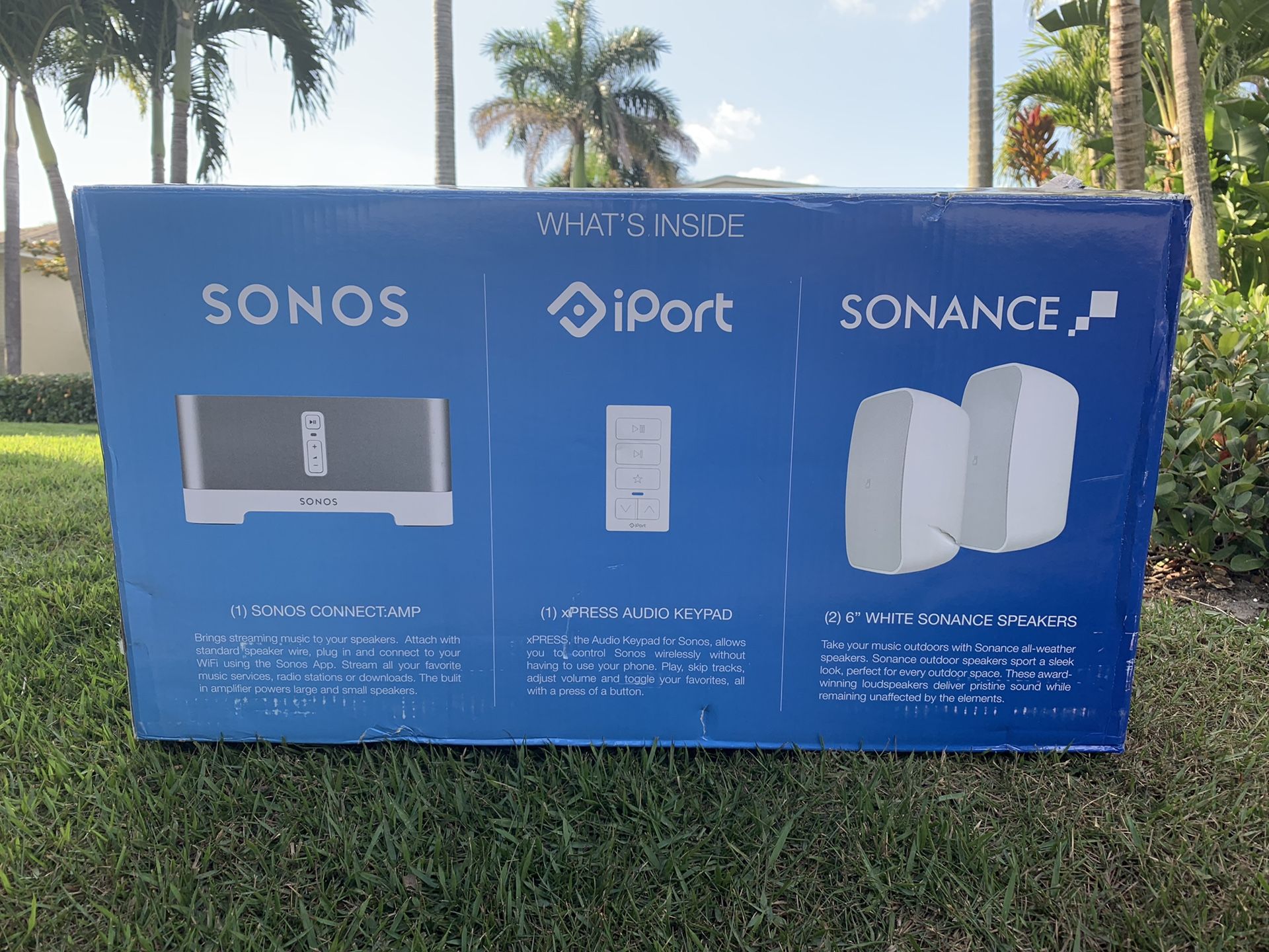 Sonos & Sonance - Outdoor Speaker Streaming Audio Bundle - NEW IN BOX