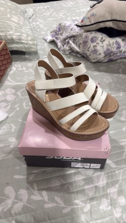 Soda, wedge sandals size 8 1/2 women