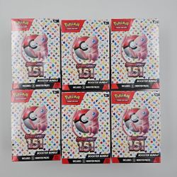 6x Sealed Pokemon 151 Booster Bundles