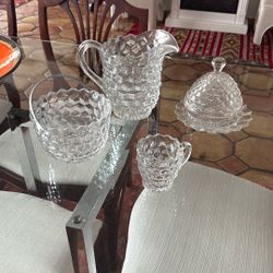 VINTAGE FOSTORIA CLEAR  GLASS PATTERN