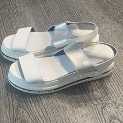womens new white wedge sandals shoes