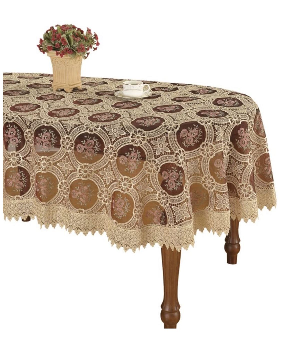 Oval tablecloth