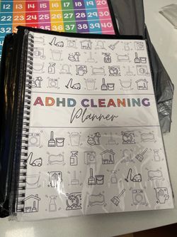 ADHD Cleaning Planner Spiral Notebook