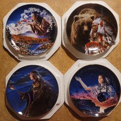 4 franklin mint collectable plates