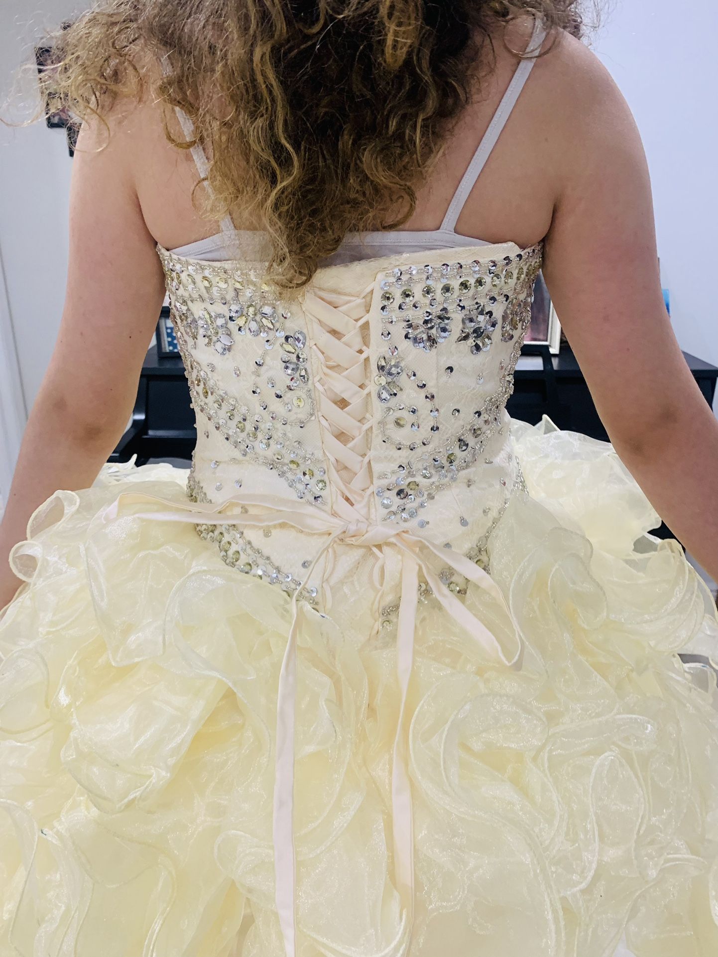 Yellow Quinceñera Dress 