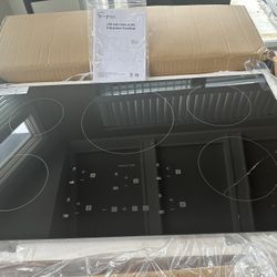 Cracked EMPAVA 36” Induction Cooktop – For Parts or Repair