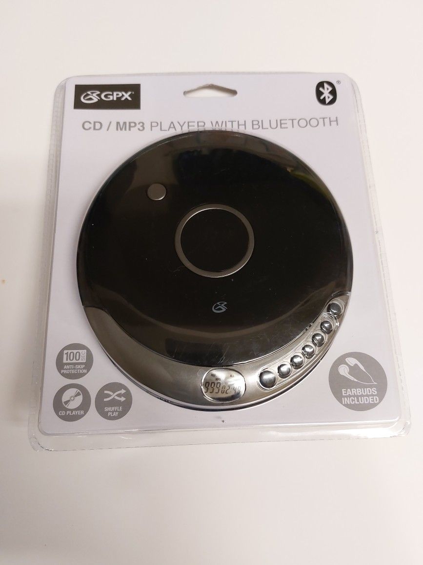 GPX CD/MP3 Player with Bluetooth (PCB319B)