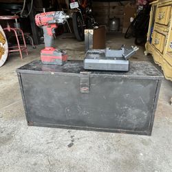 Vintage 1930s Snap-on Tool Box And Snap-on Impact Driver 
