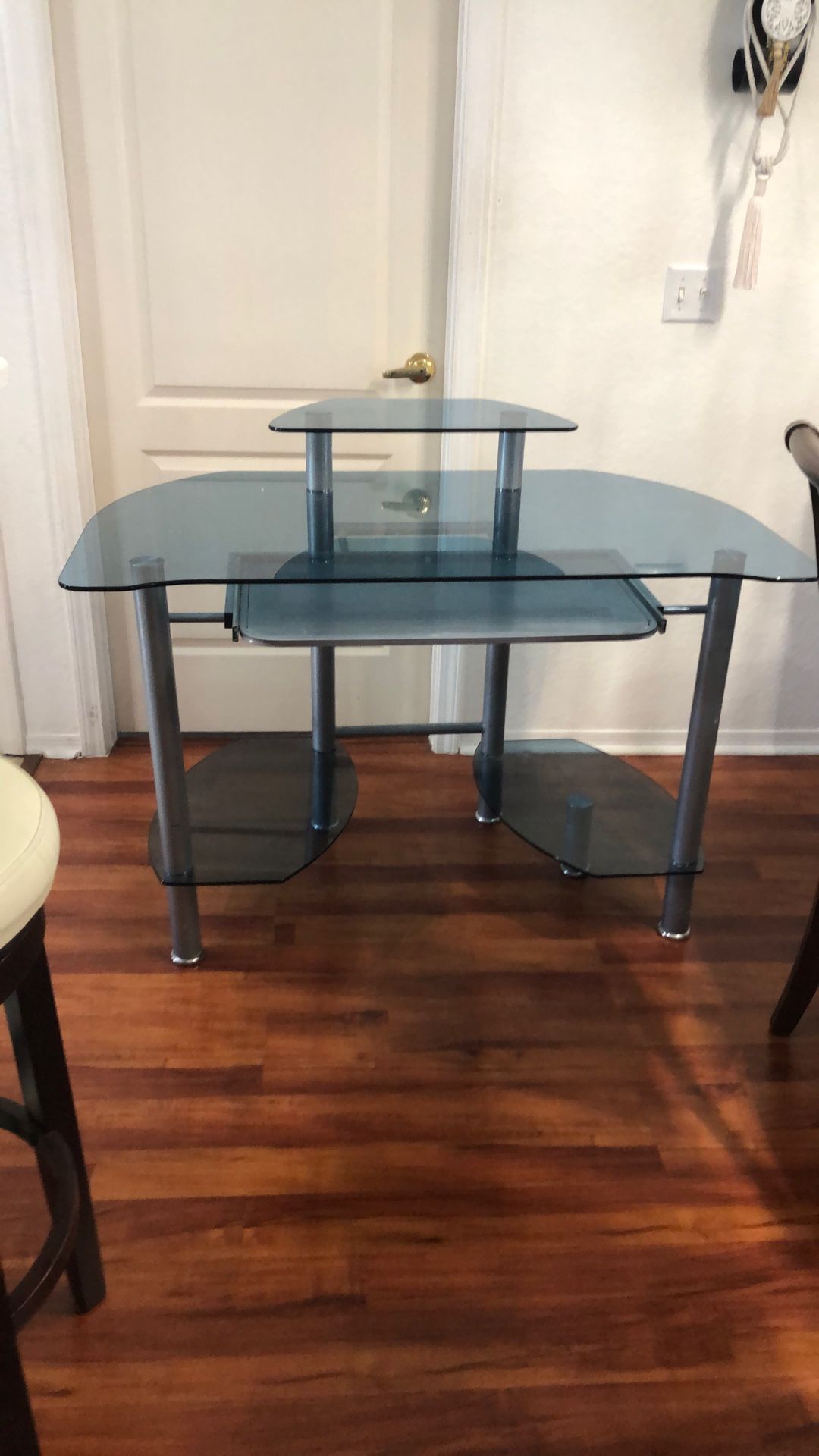 Modern Tempered Glass Computer Desk