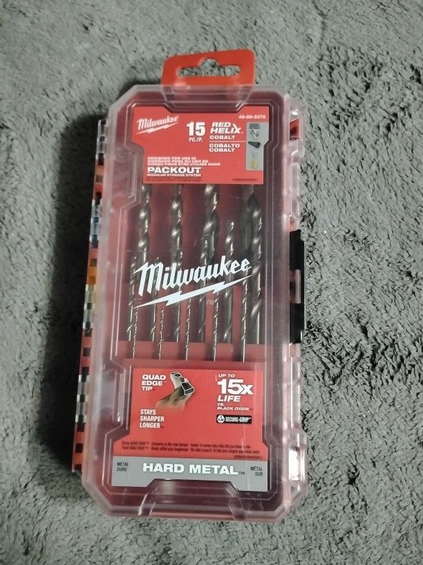Milwaukee 15 Pc. Red Helix Cobalt Hard Metal